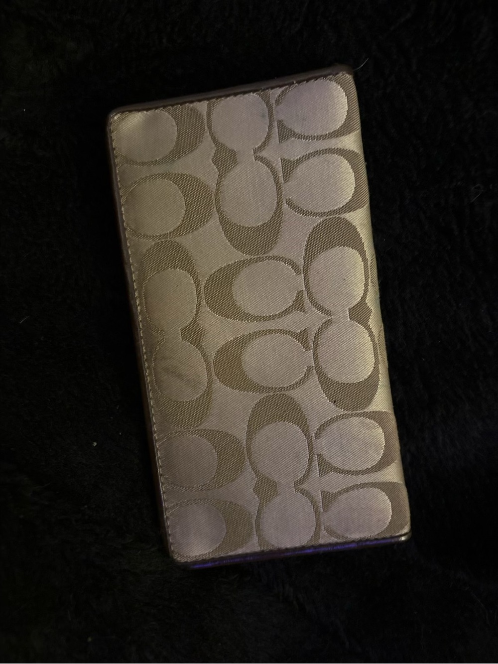 Coach Signature Jacquard Continental Wallet
